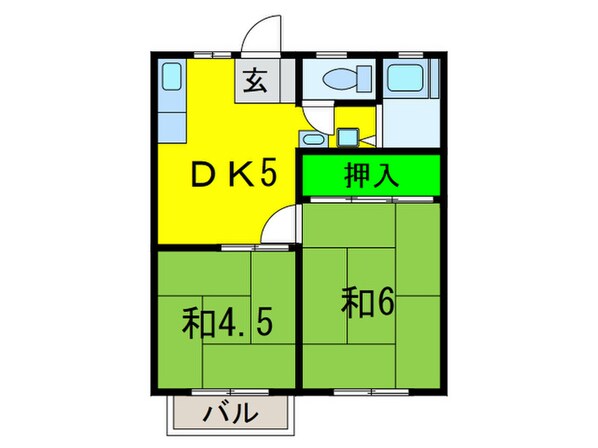 パナハイツサンの物件間取画像